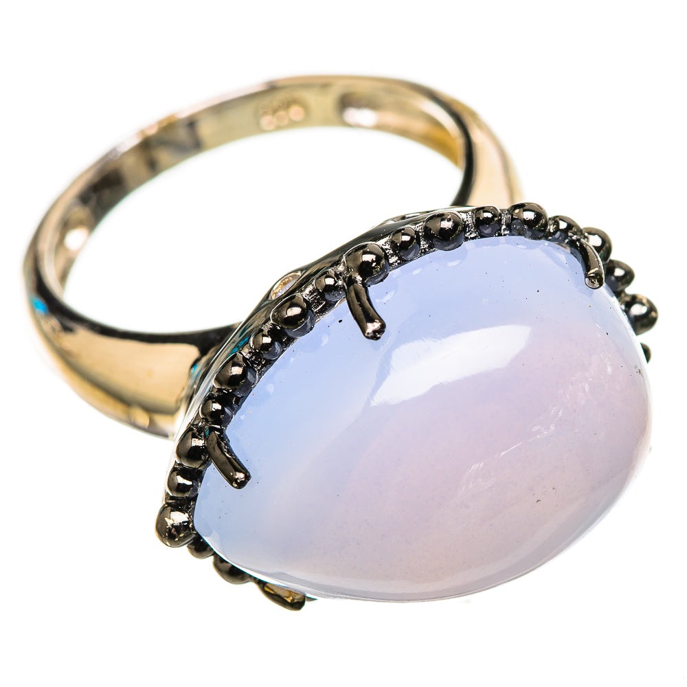Aqua Chalcedony Rings handcrafted by Ana Silver Co - RING116353 - Photo 2