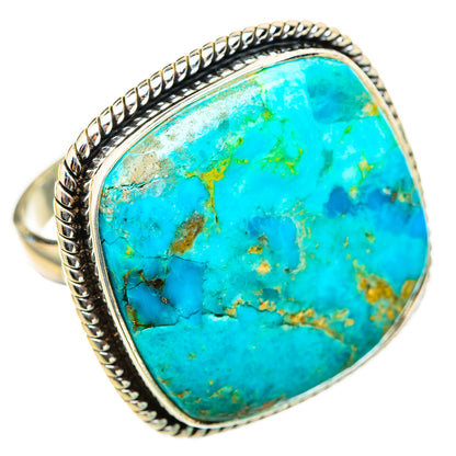 Peruvian Chrysocolla Rings handcrafted by Ana Silver Co - RING116363 - Photo 2