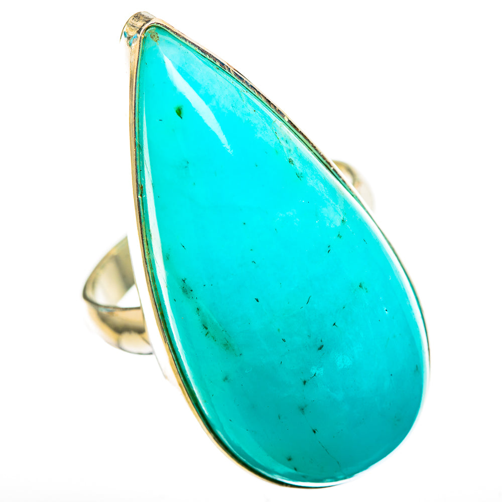 Peruvian Amazonite Rings handcrafted by Ana Silver Co - RING116365 - Photo 2