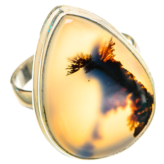 Scenic Dendritic Agate Rings handcrafted by Ana Silver Co - RING116383 - Photo 2