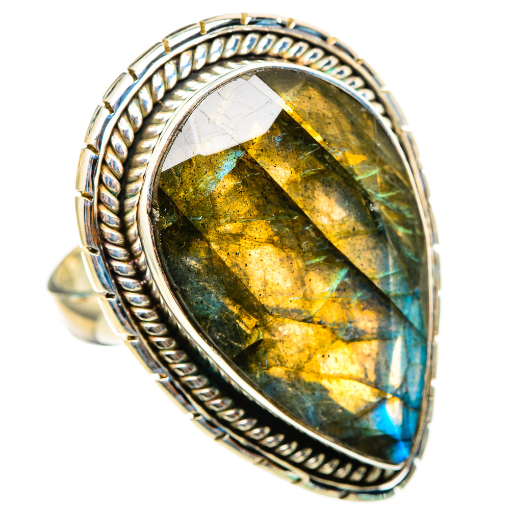 Labradorite Rings handcrafted by Ana Silver Co - RING116385 - Photo 2