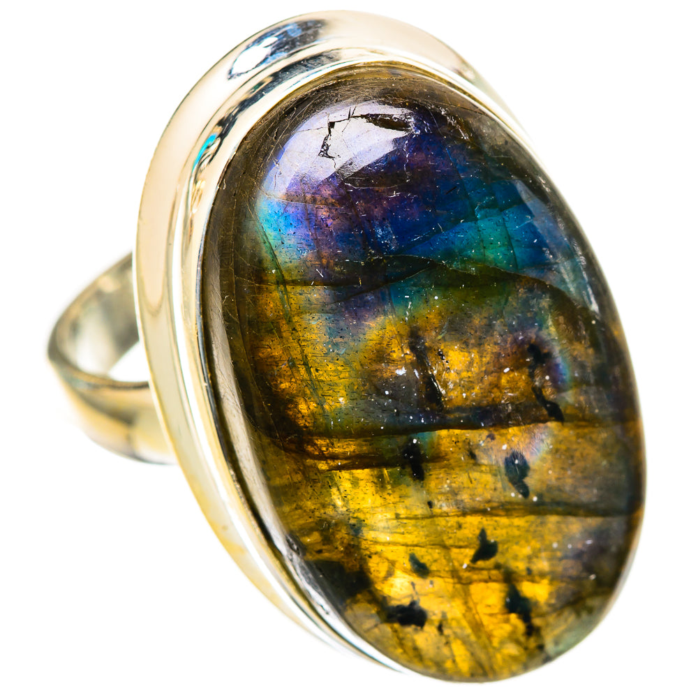 Labradorite Rings handcrafted by Ana Silver Co - RING116386 - Photo 2