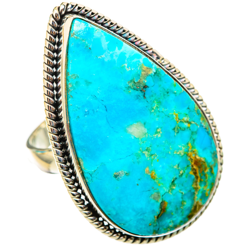 Peruvian Chrysocolla Rings handcrafted by Ana Silver Co - RING116392 - Photo 2