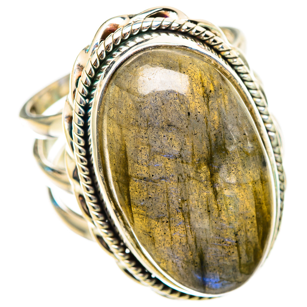 Labradorite Rings handcrafted by Ana Silver Co - RING116393 - Photo 2