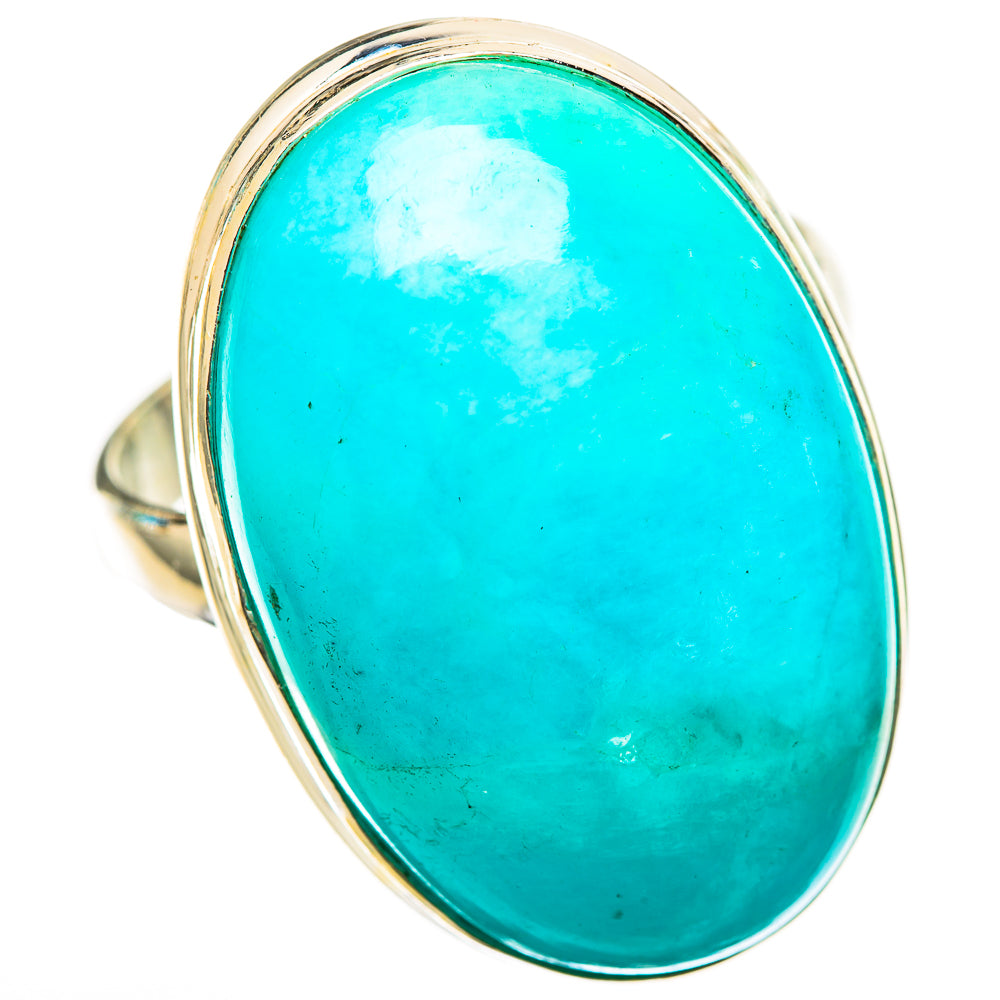 Peruvian Amazonite Rings handcrafted by Ana Silver Co - RING116394 - Photo 2