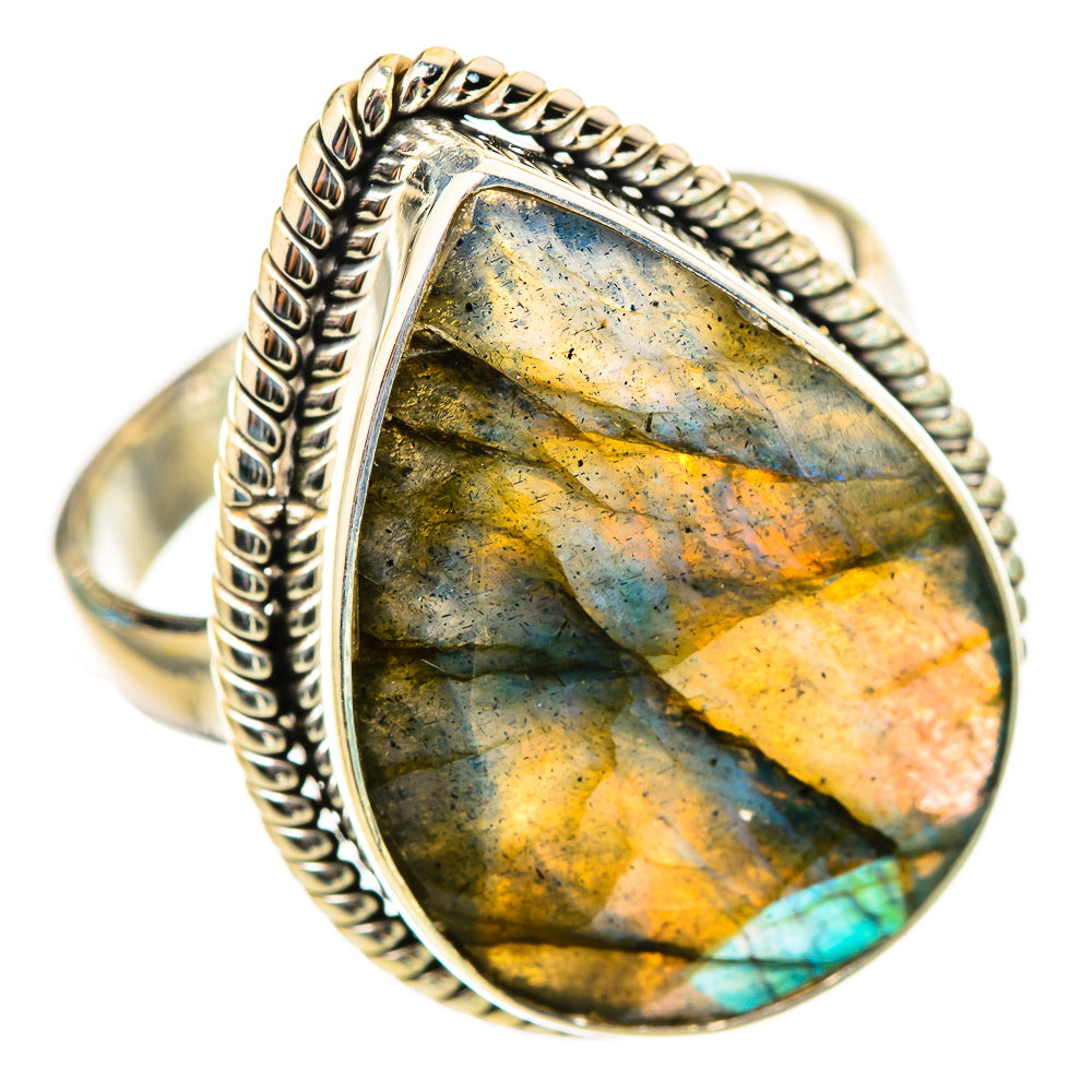 Labradorite Rings handcrafted by Ana Silver Co - RING116399 - Photo 2