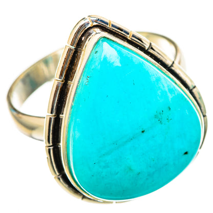 Peruvian Amazonite Rings handcrafted by Ana Silver Co - RING116401 - Photo 2