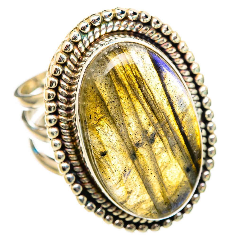 Labradorite Rings handcrafted by Ana Silver Co - RING116403 - Photo 2