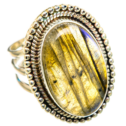 Labradorite Rings handcrafted by Ana Silver Co - RING116403 - Photo 2