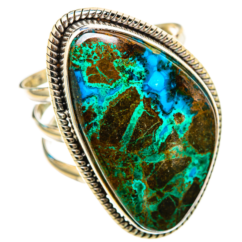 Shattuckite Rings handcrafted by Ana Silver Co - RING116404 - Photo 2