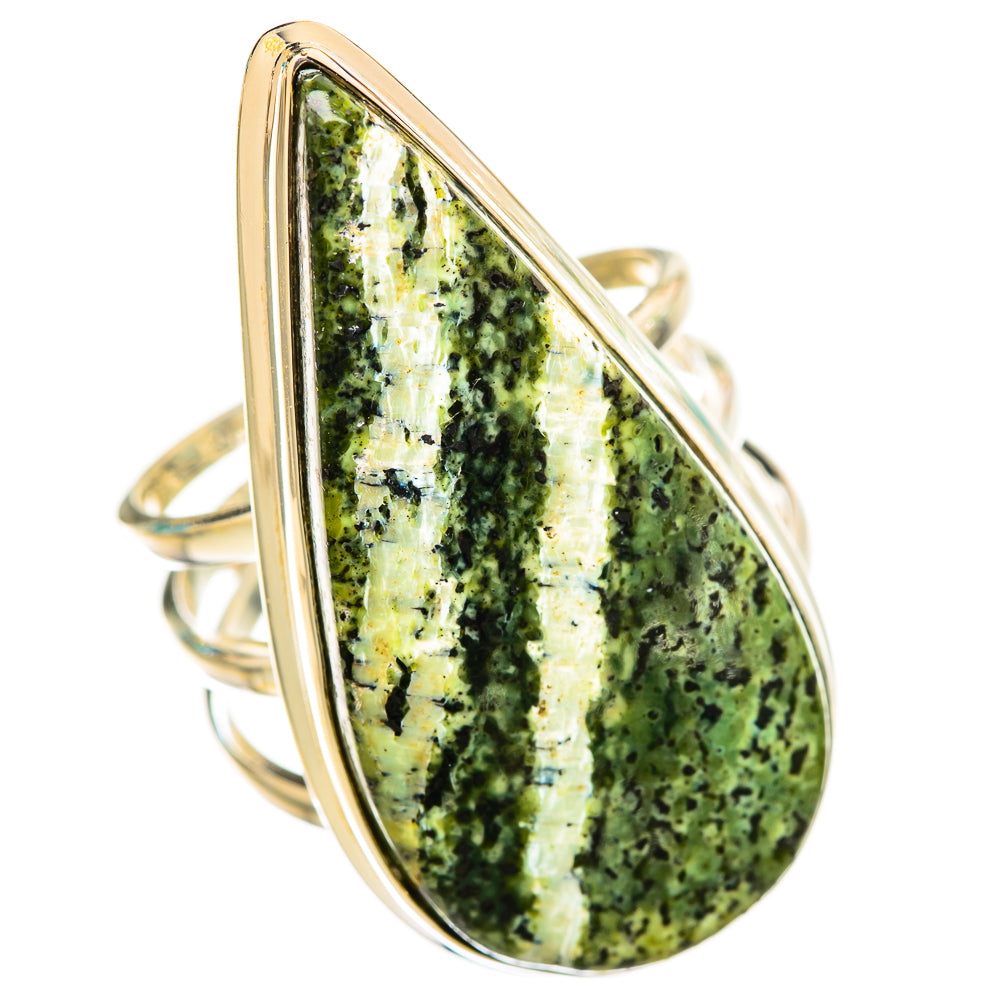 Green Swiss Opal Rings handcrafted by Ana Silver Co - RING116405 - Photo 2