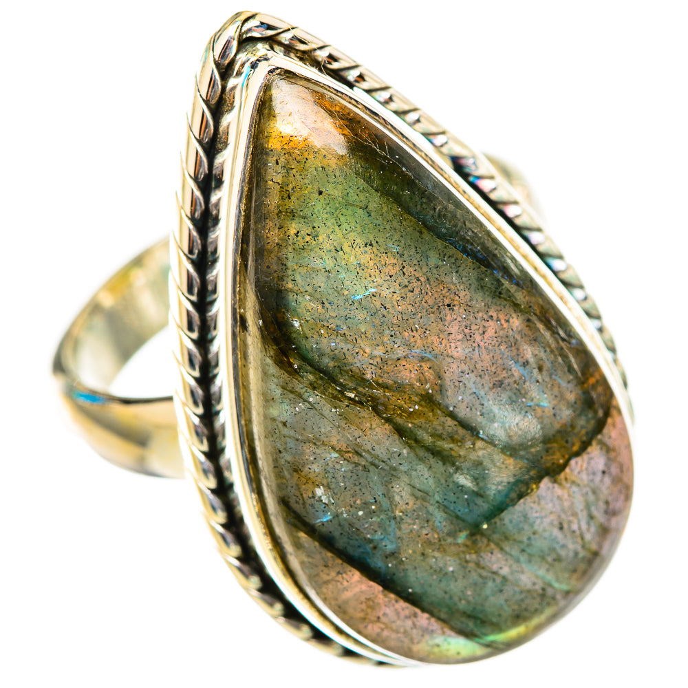 Labradorite Rings handcrafted by Ana Silver Co - RING116406 - Photo 2