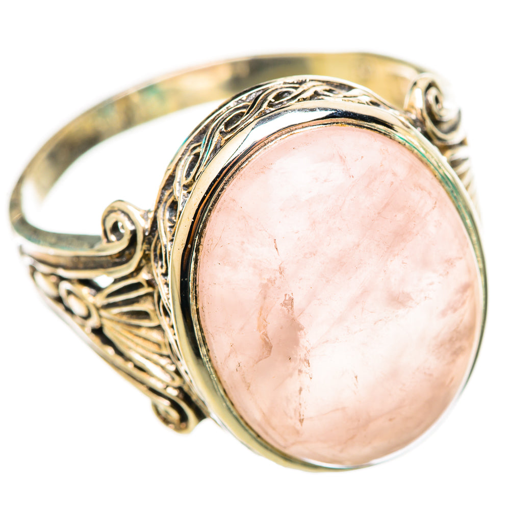 Rose Quartz Rings handcrafted by Ana Silver Co - RING116409 - Photo 2