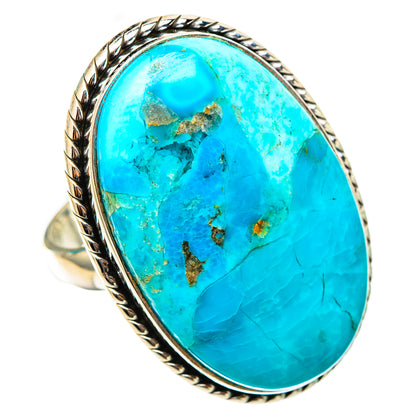 Peruvian Chrysocolla Rings handcrafted by Ana Silver Co - RING116420 - Photo 2