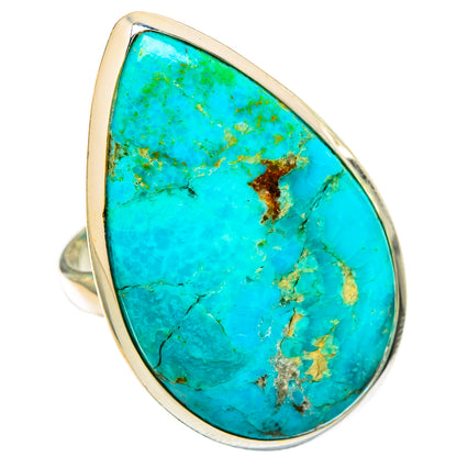 Peruvian Chrysocolla Rings handcrafted by Ana Silver Co - RING116423 - Photo 2