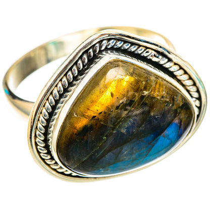 Labradorite Rings handcrafted by Ana Silver Co - RING116426 - Photo 2