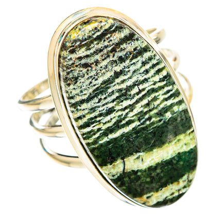 Green Swiss Opal Rings handcrafted by Ana Silver Co - RING116434 - Photo 2