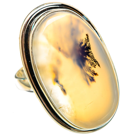 Scenic Dendritic Agate Rings handcrafted by Ana Silver Co - RING116442 - Photo 2