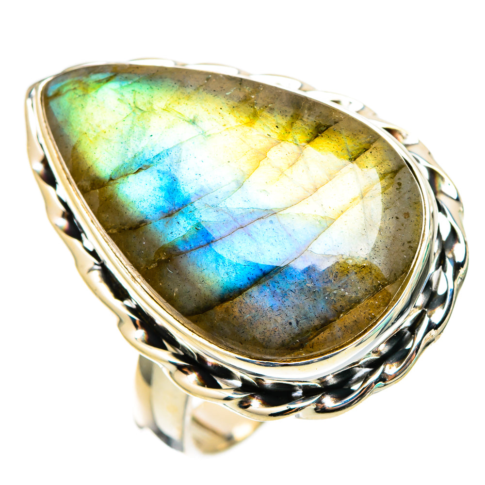 Labradorite Rings handcrafted by Ana Silver Co - RING116445 - Photo 2