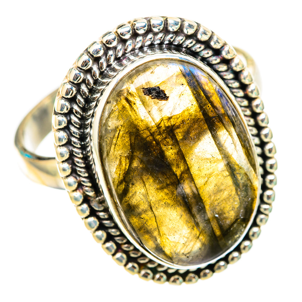 Labradorite Rings handcrafted by Ana Silver Co - RING116452 - Photo 2