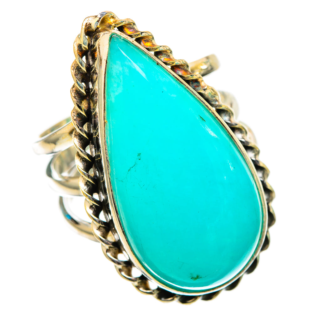 Peruvian Amazonite Rings handcrafted by Ana Silver Co - RING116456 - Photo 2