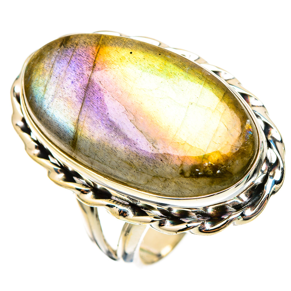 Labradorite Rings handcrafted by Ana Silver Co - RING116470 - Photo 2