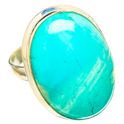 Peruvian Amazonite Rings handcrafted by Ana Silver Co - RING116477 - Photo 2