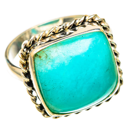 Peruvian Amazonite Rings handcrafted by Ana Silver Co - RING116478 - Photo 2