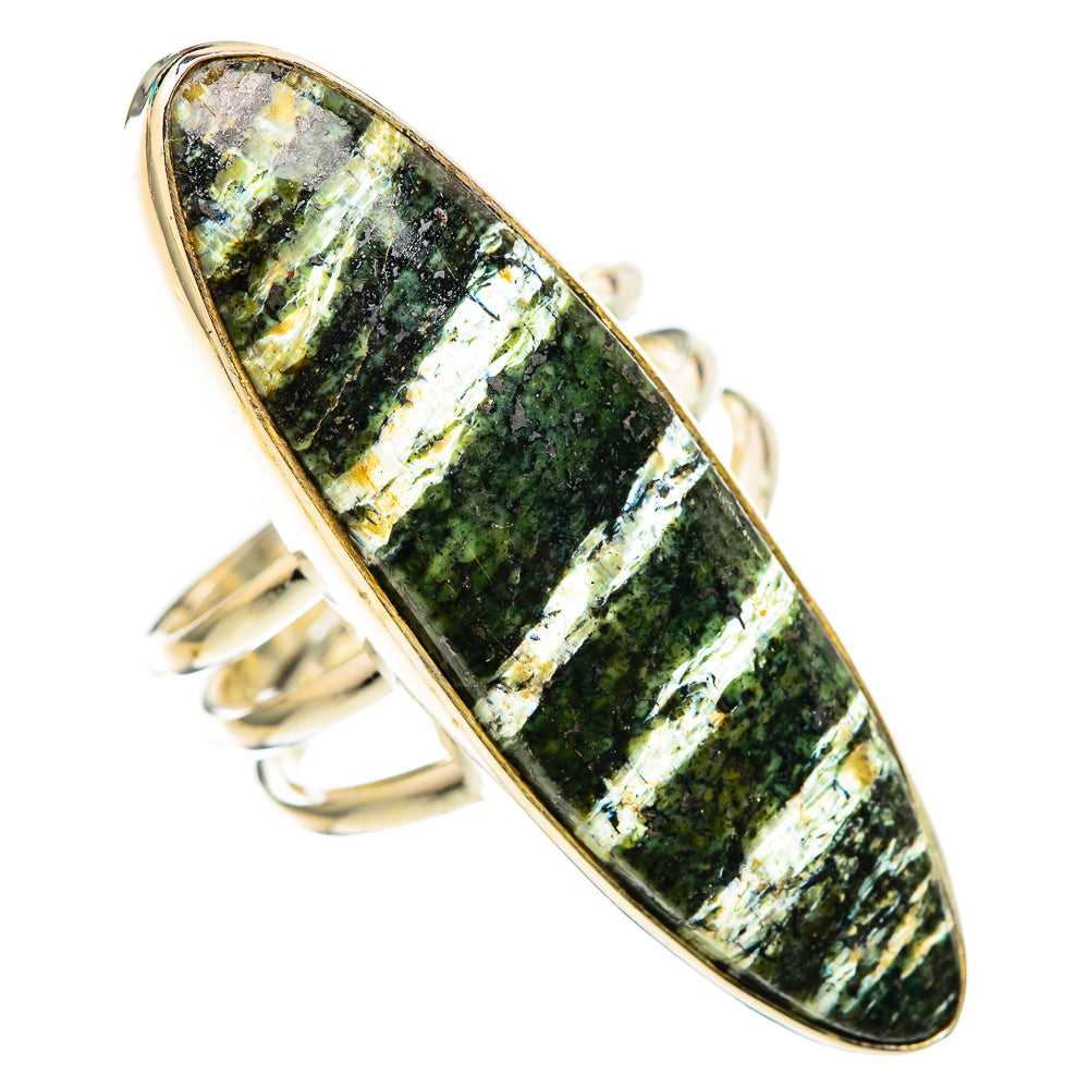 Green Swiss Opal Rings handcrafted by Ana Silver Co - RING116485 - Photo 2