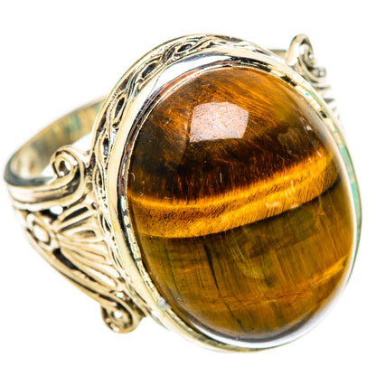 Tiger Eye Rings handcrafted by Ana Silver Co - RING116488 - Photo 2