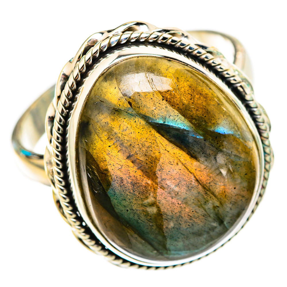 Labradorite Rings handcrafted by Ana Silver Co - RING116493 - Photo 2
