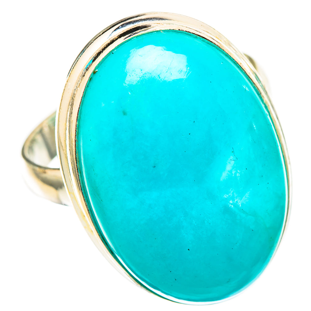 Peruvian Amazonite Rings handcrafted by Ana Silver Co - RING116496 - Photo 2