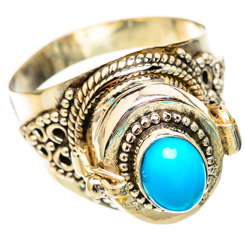 Sleeping Beauty Turquoise Rings handcrafted by Ana Silver Co - RING116509 - Photo 2