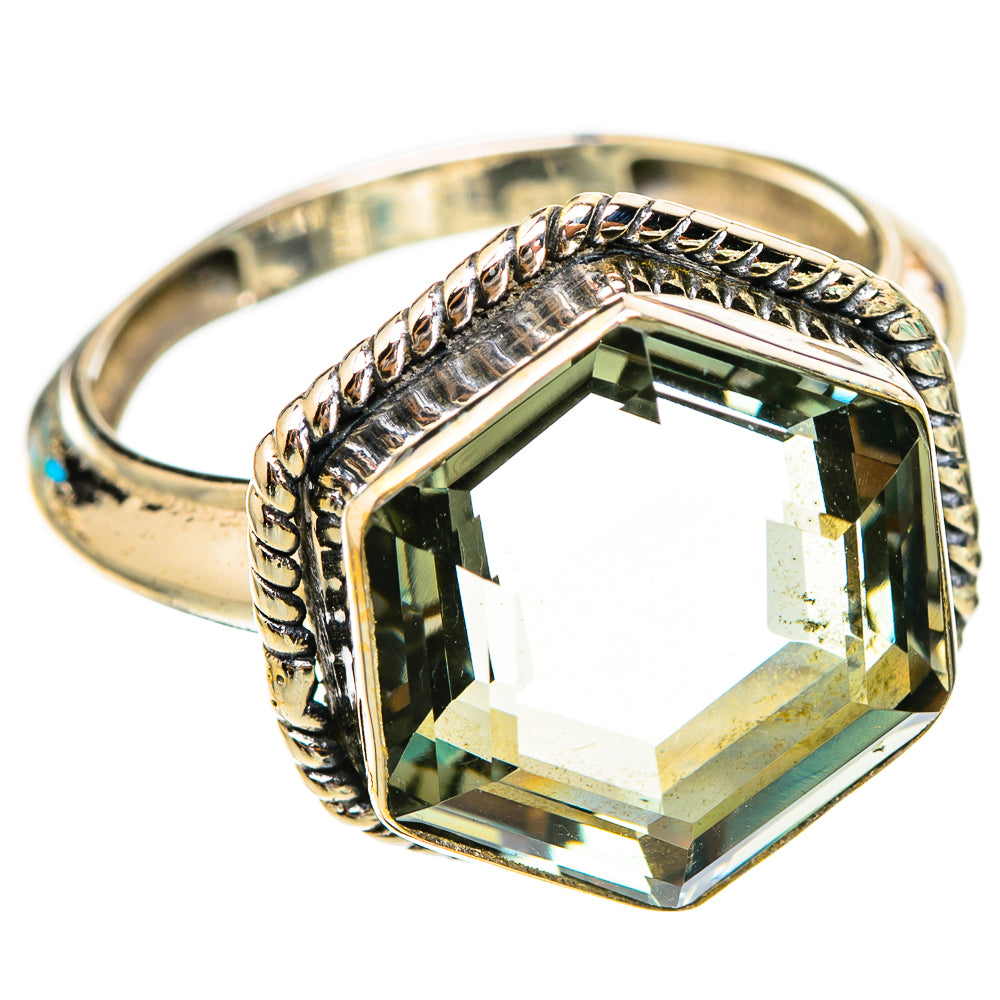 Green Amethyst Rings handcrafted by Ana Silver Co - RING116510 - Photo 2