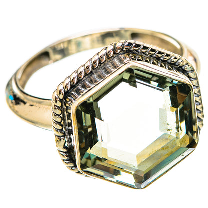 Green Amethyst Rings handcrafted by Ana Silver Co - RING116510 - Photo 2
