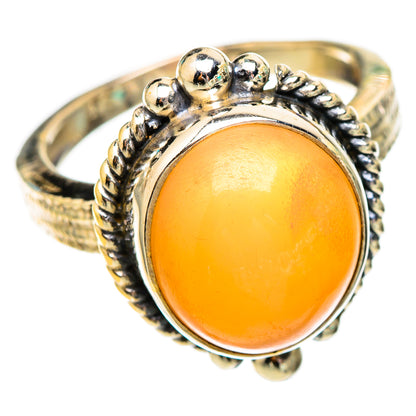 Peach Moonstone Rings handcrafted by Ana Silver Co - RING116514 - Photo 2
