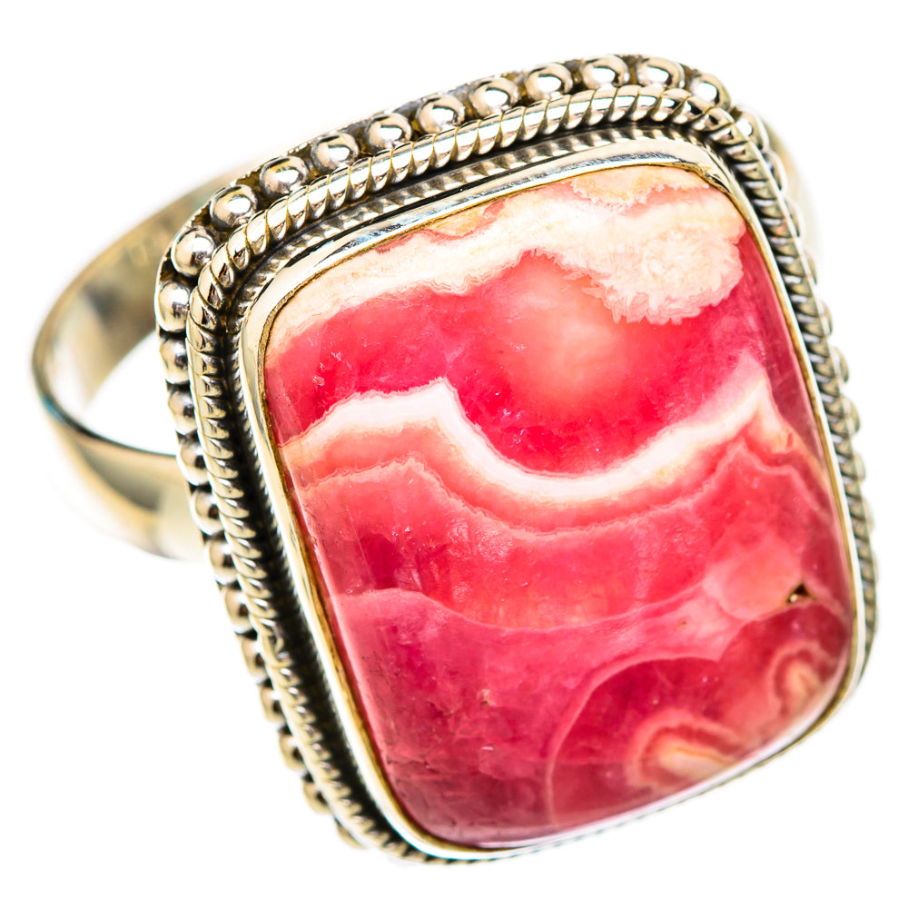 Rhodochrosite Rings handcrafted by Ana Silver Co - RING116517 - Photo 2