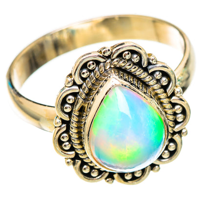 Ethiopian Opal Rings handcrafted by Ana Silver Co - RING116534 - Photo 2