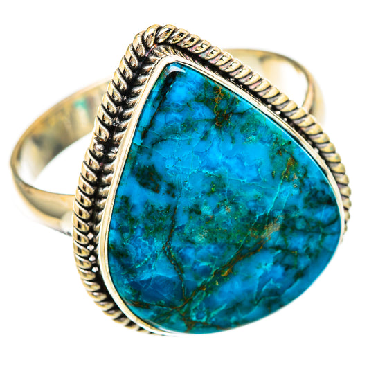 Chrysocolla Rings handcrafted by Ana Silver Co - RING116541 - Photo 2