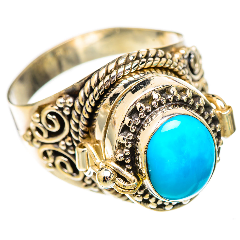 Sleeping Beauty Turquoise Rings handcrafted by Ana Silver Co - RING116543 - Photo 2
