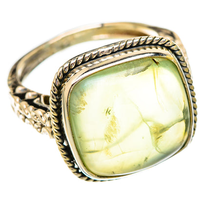 Prehnite Rings handcrafted by Ana Silver Co - RING116544 - Photo 2