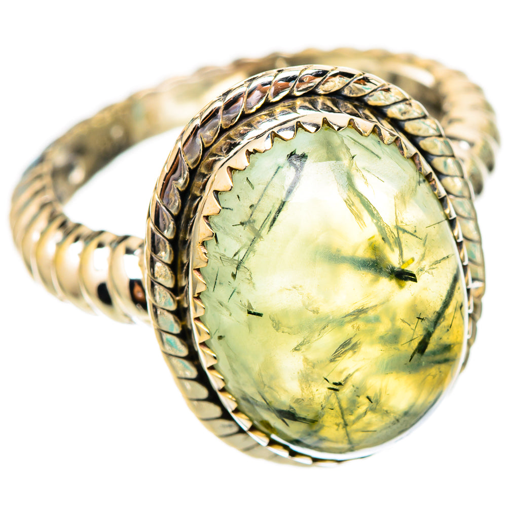 Prehnite Rings handcrafted by Ana Silver Co - RING116545 - Photo 2