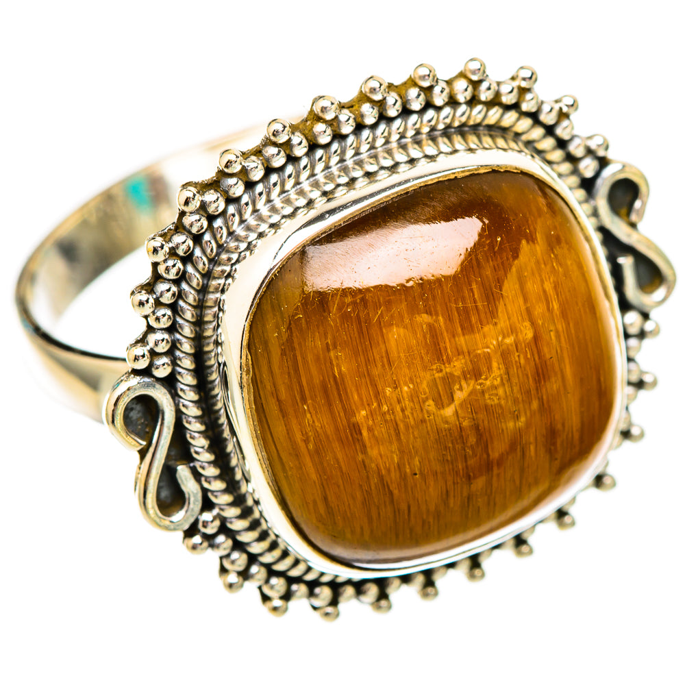 Tiger Eye Rings handcrafted by Ana Silver Co - RING116547 - Photo 2