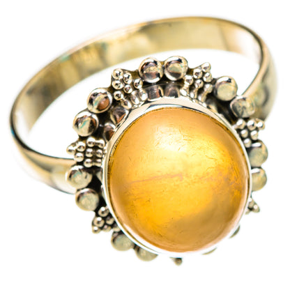 Peach Moonstone Rings handcrafted by Ana Silver Co - RING116549 - Photo 2