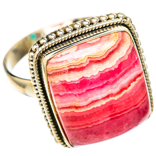 Rhodochrosite Rings handcrafted by Ana Silver Co - RING116550 - Photo 2