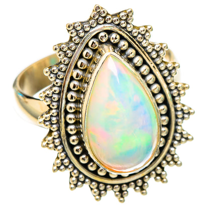 Ethiopian Opal Rings handcrafted by Ana Silver Co - RING116569 - Photo 2