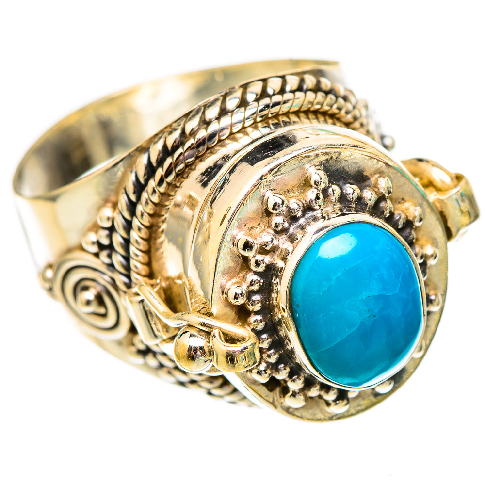 Sleeping Beauty Turquoise Rings handcrafted by Ana Silver Co - RING116571 - Photo 2