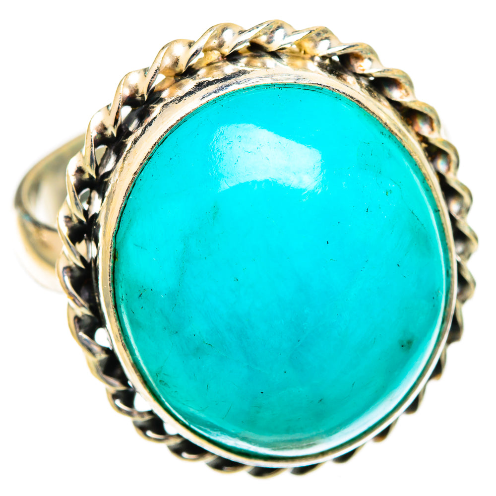Peruvian Amazonite Rings handcrafted by Ana Silver Co - RING116574 - Photo 2