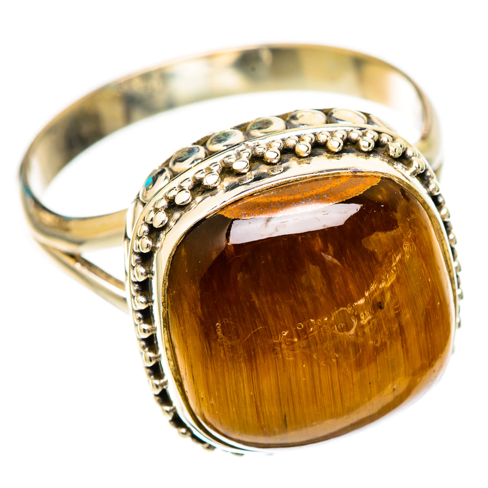 Tiger Eye Rings handcrafted by Ana Silver Co - RING116578 - Photo 2