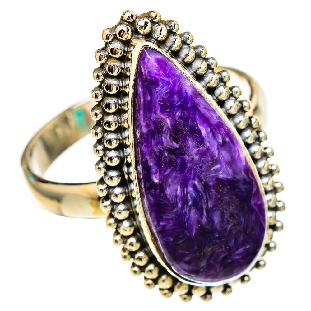 Charoite Rings handcrafted by Ana Silver Co - RING116588 - Photo 2